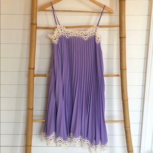 Moulinette Soeurs from Anthropologie lilac dress